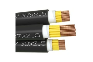 Factory Supply KVV KVVP Control Cable 450/750V Copper PVC Insulated Unshielded / Shielded Foil+Braid Double Screen Wire