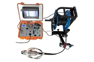 Field Portable 300M Manual Winch Borehole Camera with Night Vision 7" Monitor Pan-Tilt Hydrological Well Wall Monitoring System