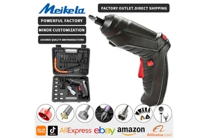 Multifunctional Household Cordless Electric Hand Drill Folding Design with Lithium Battery for DIY Factory Direct Sales