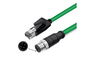 M12 4Pin 8Pin a D X Code M12 to RJ45 High Flexibility Camera Industrial Ethernet Cable