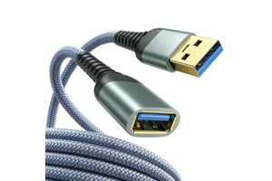 USB Male to USB Female Cable Extension Cable Factory Custom 3.0 3.2 High Speed 5Gbps 1m 2m 3m Nylon Braided Long Extension Cord