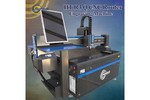High-Accuracy Hightech 3.2kW Spindle Machine with 0.025mm Positioning Accuracy 1-24000 RPM 1 Year Warranty for Advertisement Use
