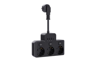 EU Plug Power Strip 3 AC Outlet Multitap Extension Cord Electrical Socket With USB Ports Fast Charge Multi Filter