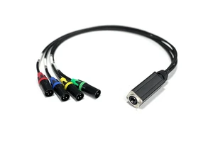 Professional OFC DMX Network Data Extension Cable Splinter Shielded RJ45 Female 4 XLR Male/Female Audio Connector Accessories