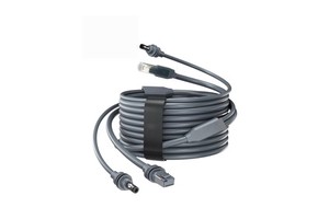 Fourth-Generation CAT5E Ethernet Cable Pure Copper Conductor Braid Shielding PVC Jacket-Charging Combo Extension Cable Starlink