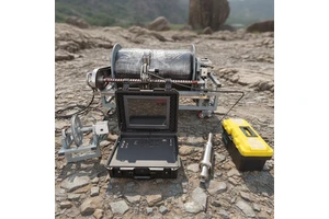 300m Underground Water Well Camera for Pipe Inspection 73mm Panoramic Electric Standard Model Cable Routing 1 Year IP68