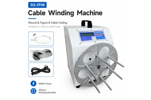 400W Heavy Duty Cable Winding Machine 300mm Large Disc Figure 8 Shape Wire Coiler Industrial Power Cord Factory Price Qilin