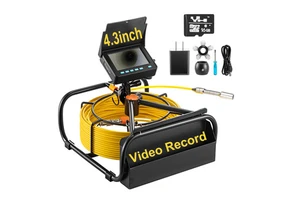 Sewer Camera 17MM Camera Head 4.3Inch Monitor 20M Cable Sewer Pipe Inspection Camera System Used for Pipeline Inspection