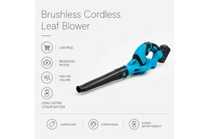20V MAX Battery Powered Leaf Blower Cordless Electric Air Blower for Outdoor Cleaning Car Washing Dust Removal Power Tool