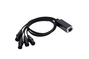 Factory Professional 3P 4 XLR Male to RJ45 Connector Network Extension Cable RJ45 Network Audio Snake Cable