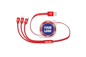 Promotional Custom Cable LOGO Printed USB Type a to C Cable Business Office Gifts USB Phone Charger Cables