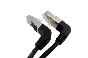RJ45 Male to Male up to Down Angled Ethernet LAN Network Extension Adapter Cable