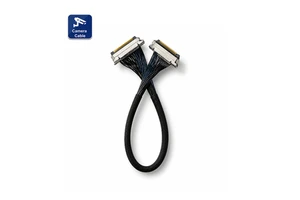 LVDS Cable Assembly UL1354 Micro Coaxial Cable 20Pin 0.4mm Blue Black Harness Cable for Monitor Camera Wire Cable