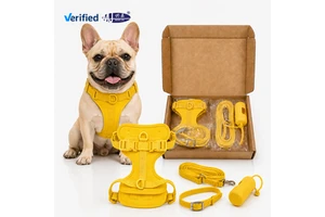 Wholesale Custom Logo Waterproof Dog Harness Set 4pcs Matching Pet Supplies Factory Direct Ming Jia