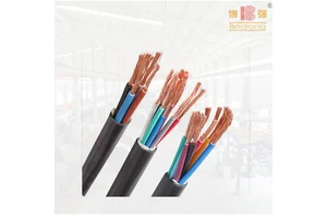 Customized Multi-cores Pure Copper Core Pvc Sheathed KVVR/ RVV Control Cable 18 20 22 24 26 28 AWG Signal Control Cable