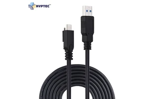 Machine Vision USB 3.0 Cable A Male to Type C Male with Screw Lock Connector for Industrial Camera High Speed Data
