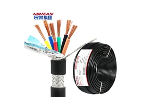 MINZAN 6Core Custom 1-30 Cores 4-26AWG 18AWG Industrial Machinery Shield Cable Custom Your Logo