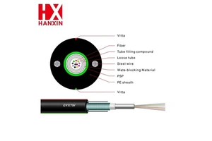 High Quality Optic Fiber Cable 4cores 12cores 24cores 12FO G652D PE Or LSZH Jacket Outdoor Aerial Fiber Optical Cable