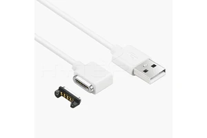 HYTEPRO M501W Right Angle 4 Pin Magnetic Pogo Connector Cable for Industrial IoT & Portable Electronics Applications