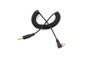 DSLR Camera Flash Shutter Release Connect Flexible Cord Cable PC to 3.5 mm (1/8" ) 1 Meter Length