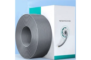 ST Cables CAT5E-UTP Networking Cable AWG24 4*0.5 Stranded Pure Copper Ethernet CMR PVC 305m/roll Gray Customizable Communication
