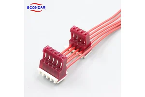 SCONDAR 2.54mm Pitch Custom Wire Harness Compatible With TE MTA-100 Connector Signal IDC Cable Data Cable Assembly