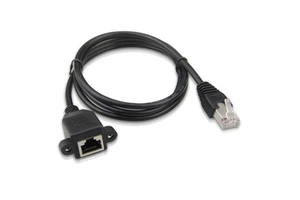 Cat6 Extension Cable RJ45 Male to Female Screw Panel Mount Ethernet LAN Network Extension Cate6 Cables 30cm 60cm 100cm