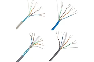 High Speed Blue And Gray PVC Solid Jacket UTP CAT6 Network Cable 23AWG 1000ft 1 Year Warranty OEM From China Manufacturer