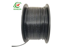 Outdoor 300V 1000ft Zip Cord Lamp Lighting Wire 18/2 SPT-1 Black 1000' Roll Wire