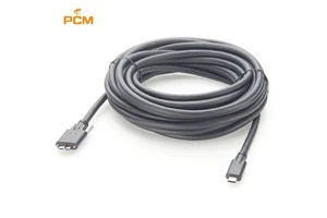 Industrial Camera USB-C to MicroUSB 3.0 Dual Screw Lock Data Cable with Signal Amplifier Machine Vision 3D Printer Scanner 10m