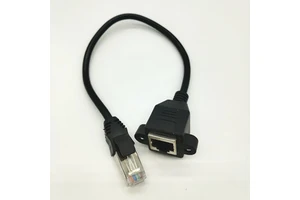 CAT 6 RJ45 Female Panel Mount RJ45 Extension Ethernet cat6 cable for network