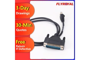 Custom D-SUB Cable DB15 Male To RJ45 Cat5 Wire Printer Expansion Data Cable 15-Pin Connector PVC Pure Copper Wiring Harness