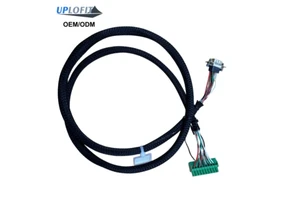 Custom Wire Harness 44" DB9 Male 9PIN Terminal Cable Tinned Copper Conductor Compatible I/O Module RTU Connections OEM/ODM
