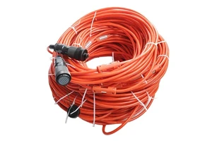 12 Channels Seismic Cable with 12 Split Spring Take-out Ordinary Type with NK27 Female Connector, Geophone Cable