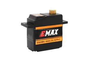For EMAX ES09MA Swash Metal Analog Gear Servo For 450 Helicopters 4.8-6V 2.3Kgf.cm 0.12Sec/60° 2.6Kgf.cm 0.08Sec/60° At No Load