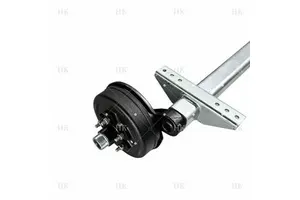 Customized High Quality Trailer Axles Rubber Half Torsion Axle with Brake 8000lb-10000lb for RV/Food/Boat Trailers