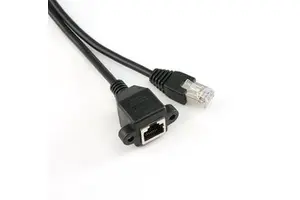 High Quality 600mhz Black Cat6 Cat7 RJ45 Ethernet Extension Network Cable