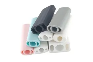 Custom Multi Hole Extruded Silicone Profile Tube for LED Lighting Cable Protection and Industrial Sealing Manufacturer