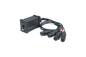 Best Price 4 XLR Female 3-5pin to RJ 45 Female RJ45 Connector Network Extension Cable