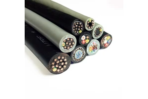 Multi-core Flat PVC Insulated Flexible Power Control Cable with Pure Silver Conductor