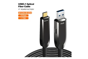 USB3.1-A To USB-C Optical Fiber Cable 10Gbps High Speed Data Transfer Male To Male For Conference System Monitor Projector A154