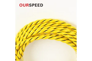 High Sensitive 6mm Plastic Water Leak Detection Cable Sensor Rope TCP Network Sound Alarm Customizable Length Color Tuya Smart