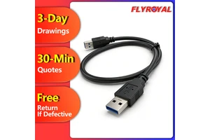 Usb2.0 3.0 Customized Length Logo USB Cable M/M Type a to a Fast Charging Cable