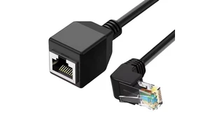 Male to Female Category Network Extension Cable with Elbow Network Extender Stone Form Tile