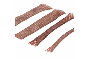 Braided Stranded Copper Auto Industrial Flat Grounding Wire Flexible Earth Connectors Shunts Busbar Custom IP65 100kv