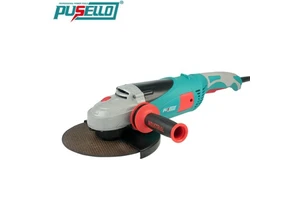 Pusello 2400W High Power 230mm 9 Inch Heavy Duty Industrial Electric Angle Grinder for Metal Cutting Polishing Concrete Grinding