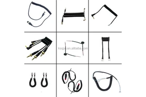 Manufacturer Customized Coiled Cable High Flexibility Spiral Coiling Cable Custom Connector Spring Wire