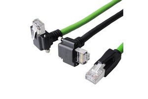 Industrial Camera Network Cable High Flexible Drag Chain 90 Degree Right Angle Elbow L-type Cat6 Shielded Cable