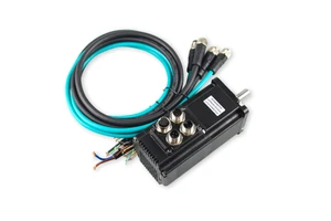 Jkongmotor 17-bit Absolute Encoder Integrated 3000RPM 200W-400W 48V Brushless DC Servo Motor for Fan Boat Use Flange Mount IE4