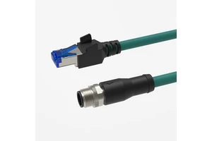 M12 Connector X Coded 8Pin Male to RJ45 Cat6 Ethernet High Flexible 8 Pin Machine Vision Industrial Camera Cable